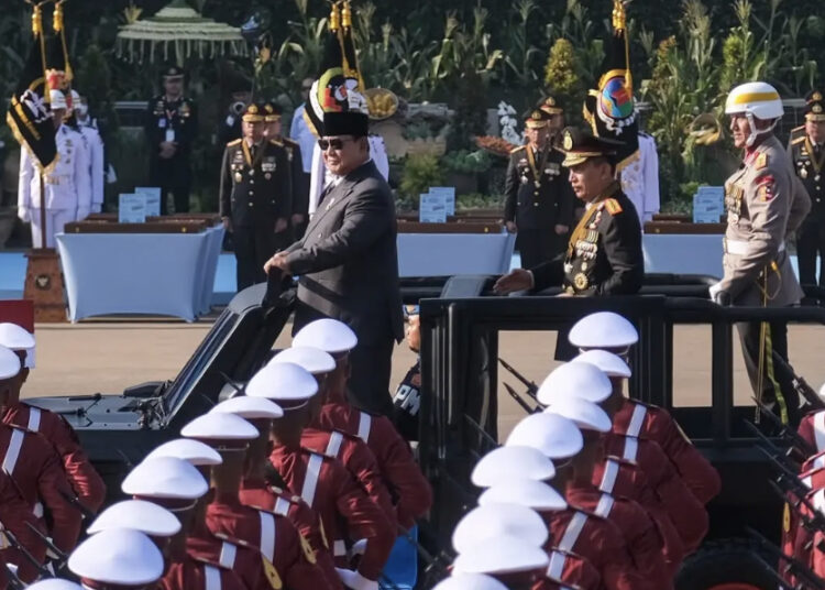 Kapolri Jenderal Listyo Sigit Prabowo memamerkan sederet capaian kerja Polri sepanjang 2026 di hadapan Presiden Prabowo Subianto dalam puncak peringatan Hari Bhayangkara ke-80.