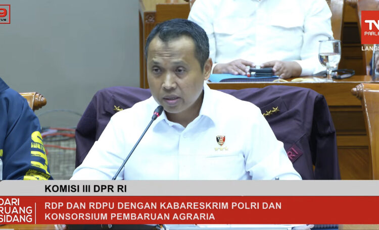 Kabareskrim Paparkan Penanganan 32 Laporan Konflik Agraria di DPR