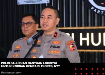 bantuan kemanusiaan Polri untuk masyarakat terdampak gempa bumi Flores
